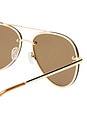 view 3 of 3 Mirzam Sunglasses in Gold & Brown Mono