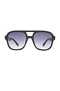 view 1 of 3 Whirlpool Sunglasses in Black & Smoke Gradient