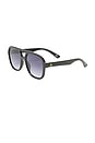 view 2 of 3 Whirlpool Sunglasses in Black & Smoke Gradient