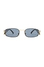 view 1 of 3 Sirius Sunglasses in Gold, Black, & Smoke Mono
