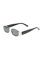 view 2 of 3 Sirius Sunglasses in Gold, Black, & Smoke Mono