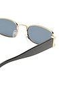 view 3 of 3 Sirius Sunglasses in Gold, Black, & Smoke Mono