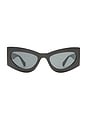 view 1 of 3 Electra Sunglasses in Black & Smoke Mono