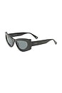 view 2 of 3 Electra Sunglasses in Black & Smoke Mono