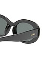 view 3 of 3 Epsilon Sunglasses in Black & Smoke Mono