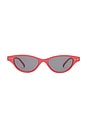 view 1 of 3 Cybeles Sunglasses in Scarlet & Smoke Mono