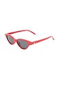 view 2 of 3 Cybeles Sunglasses in Scarlet & Smoke Mono