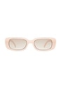 view 1 of 3 Ceres Sunglasses in Blush & Brown Grad