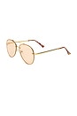 view 2 of 3 Mirzam Sunglasses in Bright Gold & Hazel Tint
