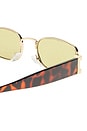 view 3 of 3 Sirius Sunglasses in Gold & Sage Tint