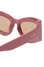 view 3 of 3 Electra Sunglasses in Terracotta & Hazel Tint