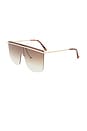 view 2 of 3 Arcturus Sunglasses in Gold & Brown Grad