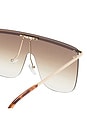 view 3 of 3 Arcturus Sunglasses in Gold & Brown Grad