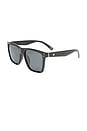 view 2 of 3 Kraz Sunglasses in Black & Smoke Mono Polarized