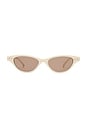 view 1 of 3 Cybeles Sunglasses in Ivory & Hazel Tint
