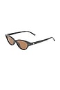 view 2 of 3 Cybeles Sunglasses in Black & Brown Mono