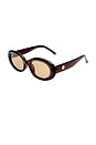 view 2 of 2 X Cleobella Epsilion Sunglasses in Chocolate & Tan Tint