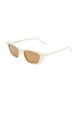 view 2 of 2 Titania Sunglasses in Ivory & Hazelnut Mono