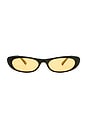 view 1 of 2 Avior Sunglasses in Black & Amber Tint