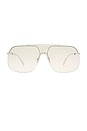 view 1 of 2 Venatici Sunglasses in Silver & Silver Grad Mirror