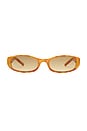 view 1 of 2 LUNETTES DE SOLEIL CAELLUM in Vintage Tort & Brown Grad
