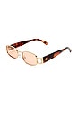 view 2 of 2 Sirius Sunglasses in Gold & Rich Amber Tort