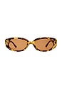 view 1 of 3 Affinity Sunglasses in Mottled Tort & Brown Mono