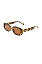 view 2 of 3 Affinity Sunglasses in Mottled Tort & Brown Mono