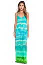 view 1 of 5 Moon River Maxi Dress in Blue & Green