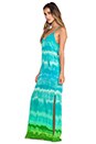 view 3 of 5 Moon River Maxi Dress in Blue & Green