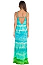 view 4 of 5 Moon River Maxi Dress in Blue & Green