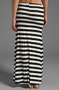 view 3 of 7 Stripe Maxi Skirt in Black/White in Black & White