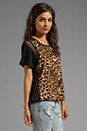 view 2 of 6 Mixed Media Tee in Cheetah