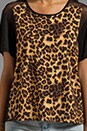 view 4 of 6 Mixed Media Tee in Cheetah
