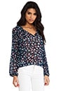 view 2 of 5 Turtle Bay Blouse in Navy Aqua