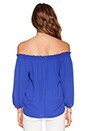 view 3 of 3 Off Shoulder Top in Monaco Blue