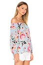 view 2 of 4 Stella Off The Shoulder Top in Sky Blue