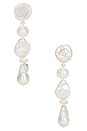 view 1 of 2 Lele Earrings in White