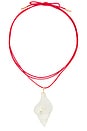 view 1 of 3 Laria Wrap Necklace in Red