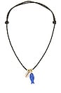 view 1 of 2 Ollie Necklace in Olive & Blue