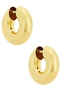 view 1 of 3 Jumbo Devon Hoop Earrings in Gold