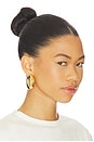view 4 of 4 Jumbo Devon Hoop Earrings in Gold