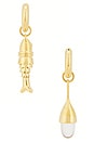 view 3 of 3 Costa Earrings in Gold