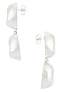 view 2 of 2 Double Lija Earrings in Silver