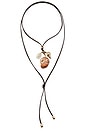 view 1 of 1 Area Charm Wrap Necklace in Brown