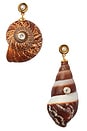 view 1 of 1 Caracol Earrings in Brown