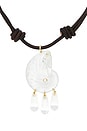 view 2 of 3 Cova Necklace in Brown & Clear