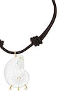 view 3 of 3 Cova Necklace in Brown & Clear
