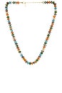 view 1 of 3 COLLIER AVEC PERLES DIERO in Green Multi