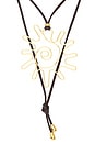 view 2 of 3 Sun Wrap Necklace in Brown & Clear